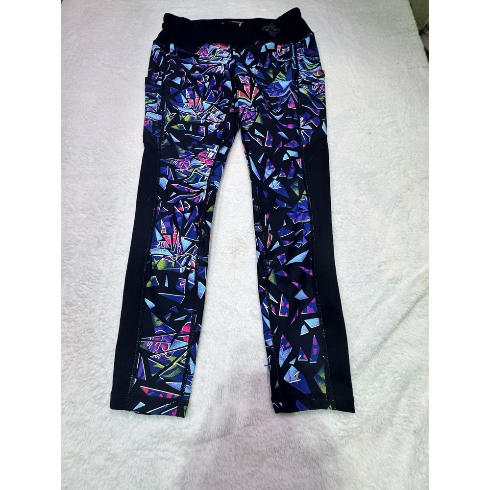 Torrid Disney Villains Shattered Print Black Active Legging Evil queen 0 plus‎